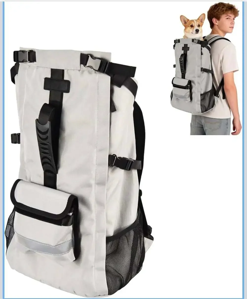 Moyson Dog Backpack Carrier for Medium Dogs 30lb Waterproof Hiking Bag